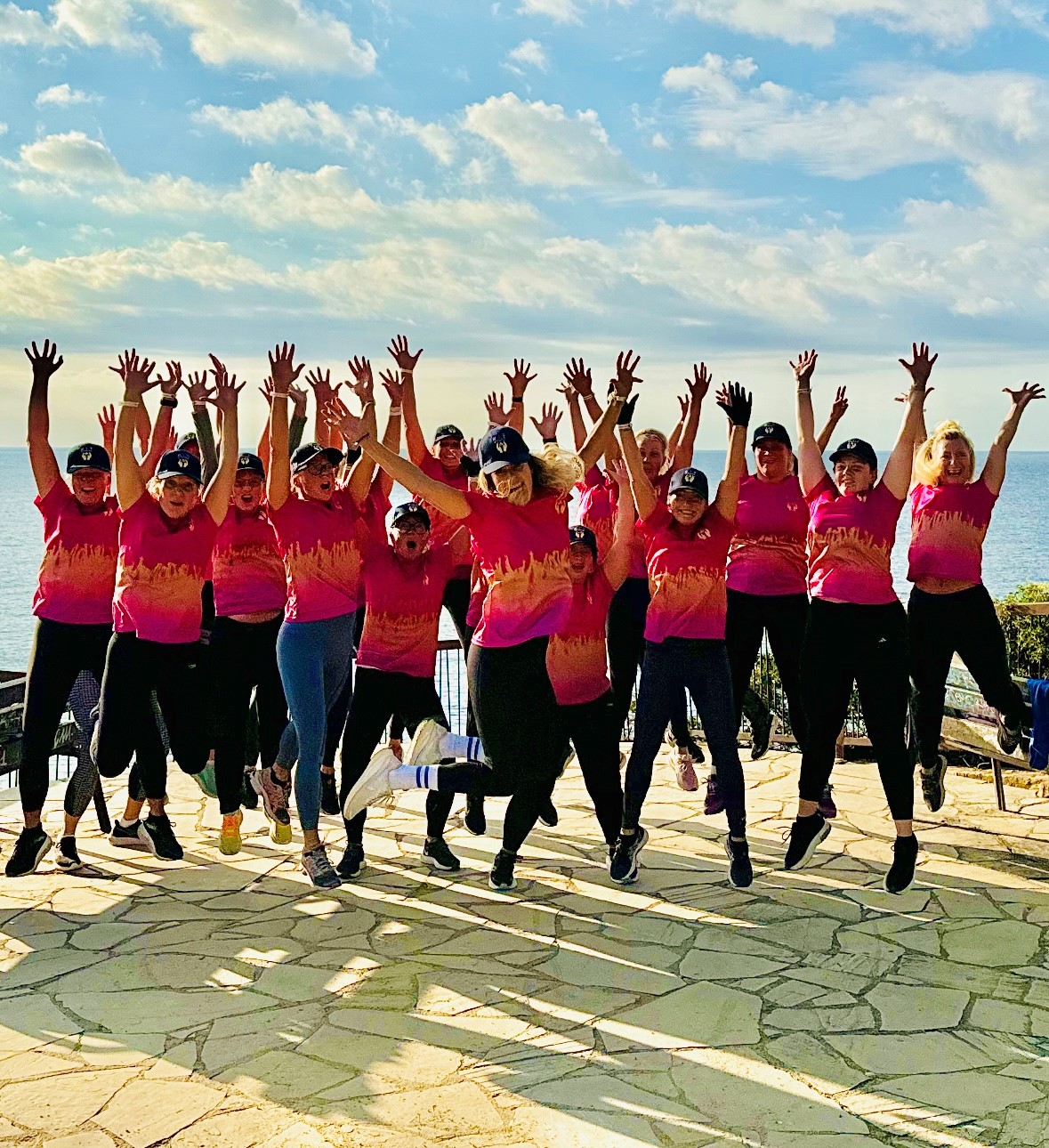 Santa Ponsa Hoppande gruppbild